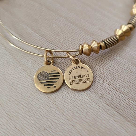 Alex & Ani gold anchor bracelet - Picture 3 of 4